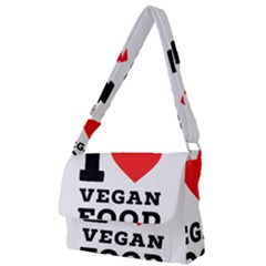 I Love Vegan Food  Full Print Messenger Bag (s) by ilovewhateva