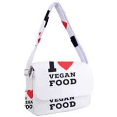 I Love Vegan Food  Courier Bag by ilovewhateva