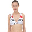 I love vegan food  Classic Banded Bikini Top View1