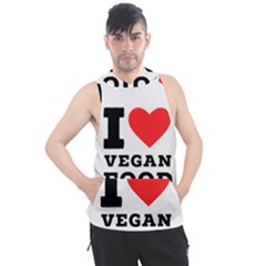 I Love Vegan Food  Men s Sleeveless Hoodie by ilovewhateva