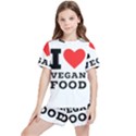 I love vegan food  Kids  Tee And Sports Shorts Set View1