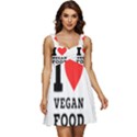 I love vegan food  Ruffle Strap Babydoll Chiffon Dress View1