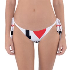 I Love Vegetarian Food Reversible Bikini Bottoms by ilovewhateva