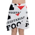 I love vegetarian food Chiffon Wrap Front Skirt View1