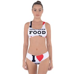 I Love Vegetarian Food Criss Cross Bikini Set by ilovewhateva