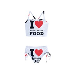 I Love Vegetarian Food Girls  Tankini Swimsuit by ilovewhateva