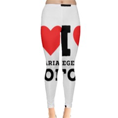 I Love Vegetarian Food Inside Out Leggings by ilovewhateva