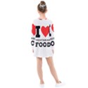 I love vegetarian food Kids  Long Sleeve Dress View2