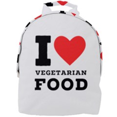 I Love Vegetarian Food Mini Full Print Backpack by ilovewhateva