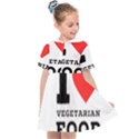 I love vegetarian food Kids  Sailor Dress View1