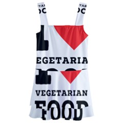 I Love Vegetarian Food Kids  Layered Skirt Swimsuit by ilovewhateva