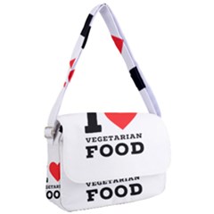 I Love Vegetarian Food Courier Bag by ilovewhateva