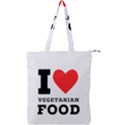 I love vegetarian food Double Zip Up Tote Bag View1