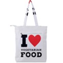 I love vegetarian food Double Zip Up Tote Bag View2