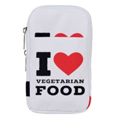 I Love Vegetarian Food Waist Pouch (large) by ilovewhateva