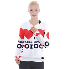 I Love Vegetarian Food Casual Zip Up Jacket by ilovewhateva