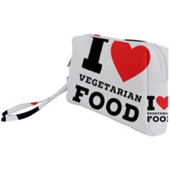 I Love Vegetarian Food Wristlet Pouch Bag (small) by ilovewhateva