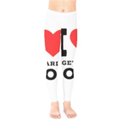 I Love Vegetarian Food Kids  Classic Winter Leggings by ilovewhateva