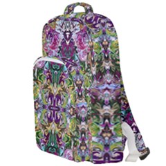 Spring Repeats Double Compartment Backpack by kaleidomarblingart