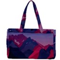 Abstract Landscape Sunrise Mountains Blue Sky Canvas Work Bag View2