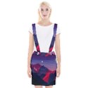 Abstract Landscape Sunrise Mountains Blue Sky Braces Suspender Skirt View1