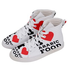 I Love Arabic Food Women s Hi-top Skate Sneakers by ilovewhateva