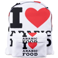 I Love Arabic Food Giant Full Print Backpack by ilovewhateva