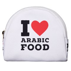 I Love Arabic Food Horseshoe Style Canvas Pouch by ilovewhateva