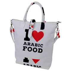 I Love Arabic Food Buckle Top Tote Bag by ilovewhateva