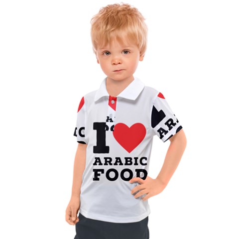 I Love Arabic Food Kids  Polo Tee by ilovewhateva