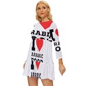 I love arabic food Long Sleeve Babydoll Dress View2