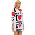 I love arabic food Long Sleeve Babydoll Dress View3