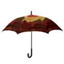 Japan Art Illustration Hook Handle Umbrellas (Medium) View3