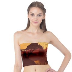 Japan Art Illustration Tube Top by Grandong