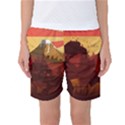 Japan Art Illustration Women s Basketball Shorts View1