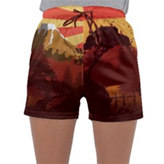 Japan Art Illustration Sleepwear Shorts by Grandong