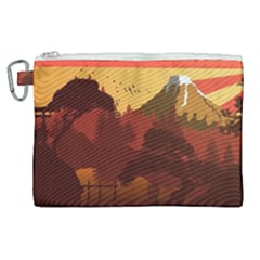 Japan Art Illustration Canvas Cosmetic Bag (xl) by Grandong