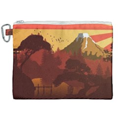 Japan Art Illustration Canvas Cosmetic Bag (xxl) by Grandong