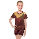 Japan Art Illustration Kids  Mesh Tee and Shorts Set View1