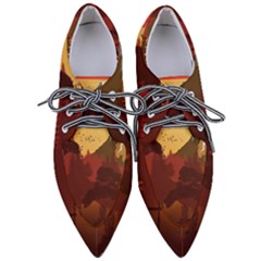 Japan Art Illustration Pointed Oxford Shoes by Grandong