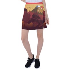 Japan Art Illustration Tennis Skirt by Grandong