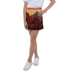 Japan Art Illustration Kids  Tennis Skirt by Grandong