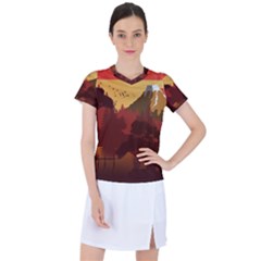 Japan Art Illustration Women s Sports Top by Grandong