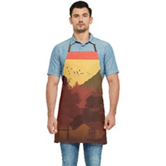 Japan Art Illustration Kitchen Apron