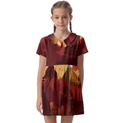 Japan Art Illustration Kids  Asymmetric Collar Dress by Grandong