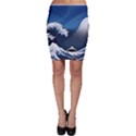 The Great Wave Off Kanagawa Bodycon Skirt View1