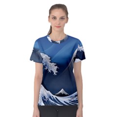 The Great Wave Off Kanagawa Women s Sport Mesh Tee