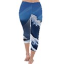 The Great Wave Off Kanagawa Capri Winter Leggings  View4