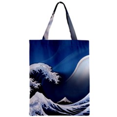 The Great Wave Off Kanagawa Zipper Classic Tote Bag