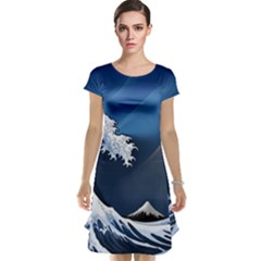 The Great Wave Off Kanagawa Cap Sleeve Nightdress